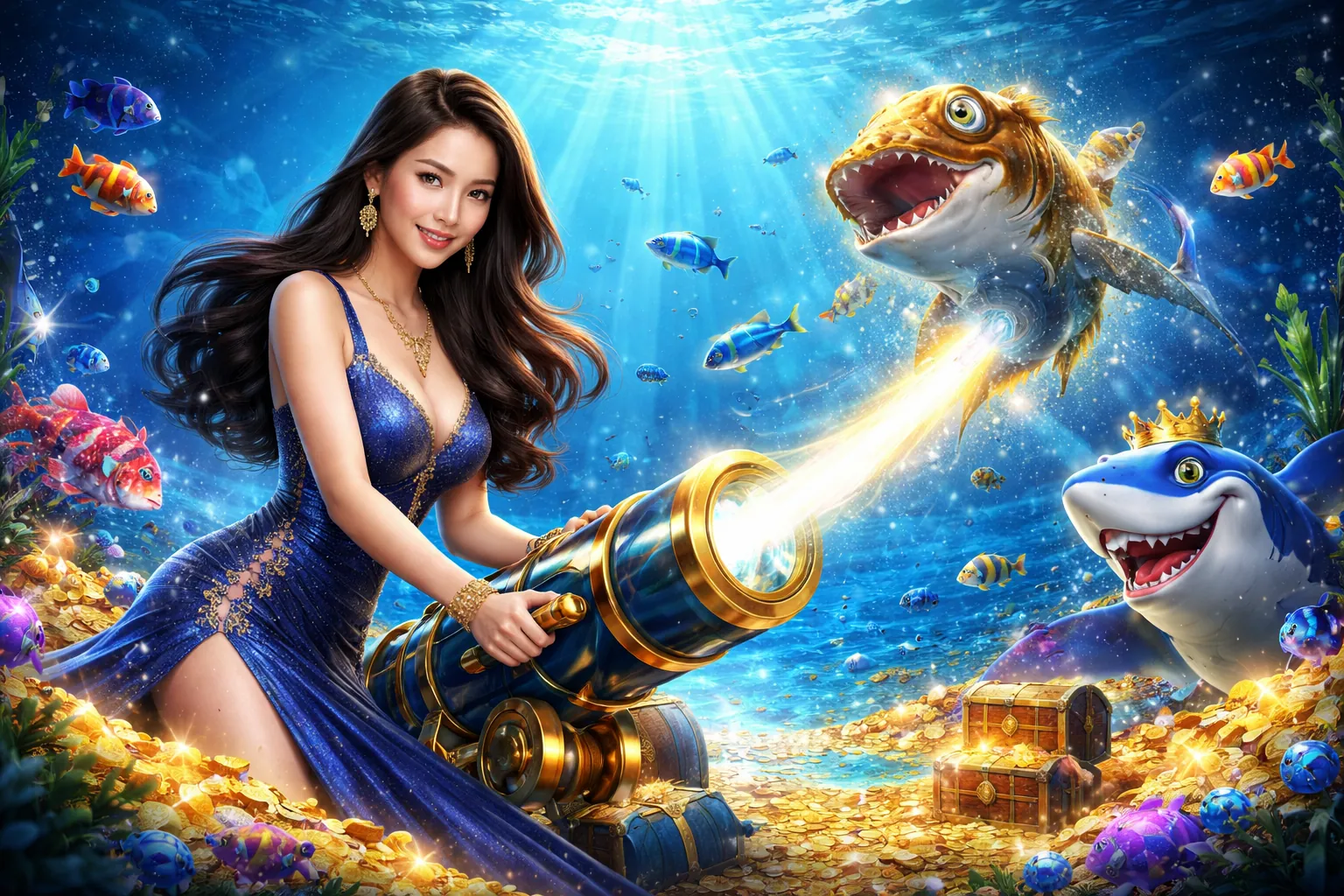 Hình ảnh game bắn cá 58vin với kỹ năng và chiến thuật đạt điểm cao